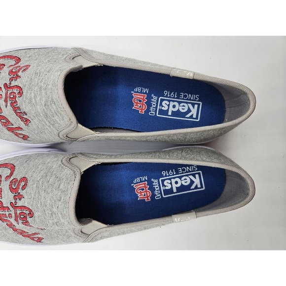 Keds MLB St. Louis Cardinals Women Shoes Size 6.5 Gray Red - Picture 9 of 9